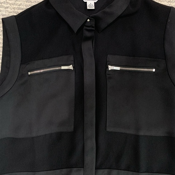 Like new ! Calvin Klein black mini shirt dress - Picture 10 of 14